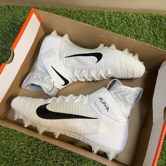 Nike Alpha Menace Elite 2 White P Football Cleats Men\'s WIDE BV3298-100 NEW main image 4